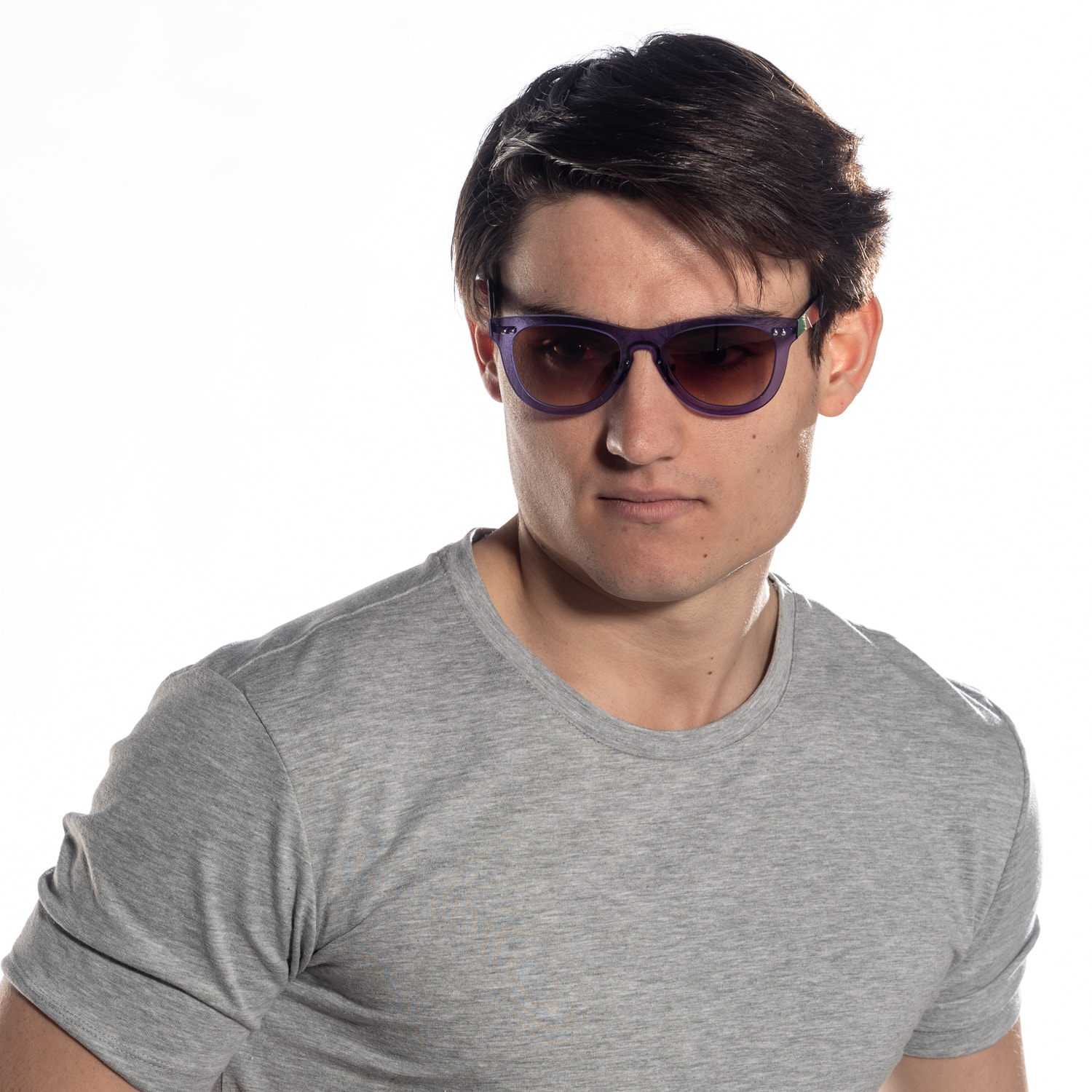 Gafas de sol OCEAN FLORENCIA - Marrón degradado con montura azul y patillas negras