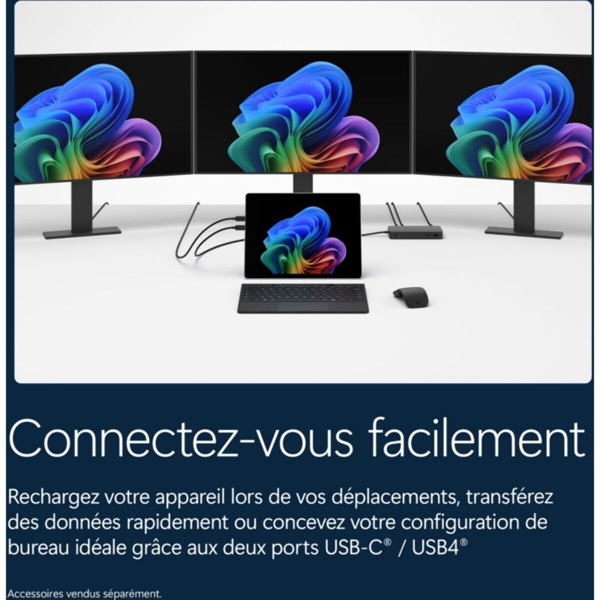 PC Hybride MICROSOFT SURFACE PRO 12e PLATINE 13" Tactile Snapdragon X plus 16 Go RAM LPDDR5x SSD 512 Go Copilot+PC