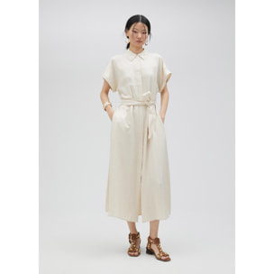Vestito chemisier satinato