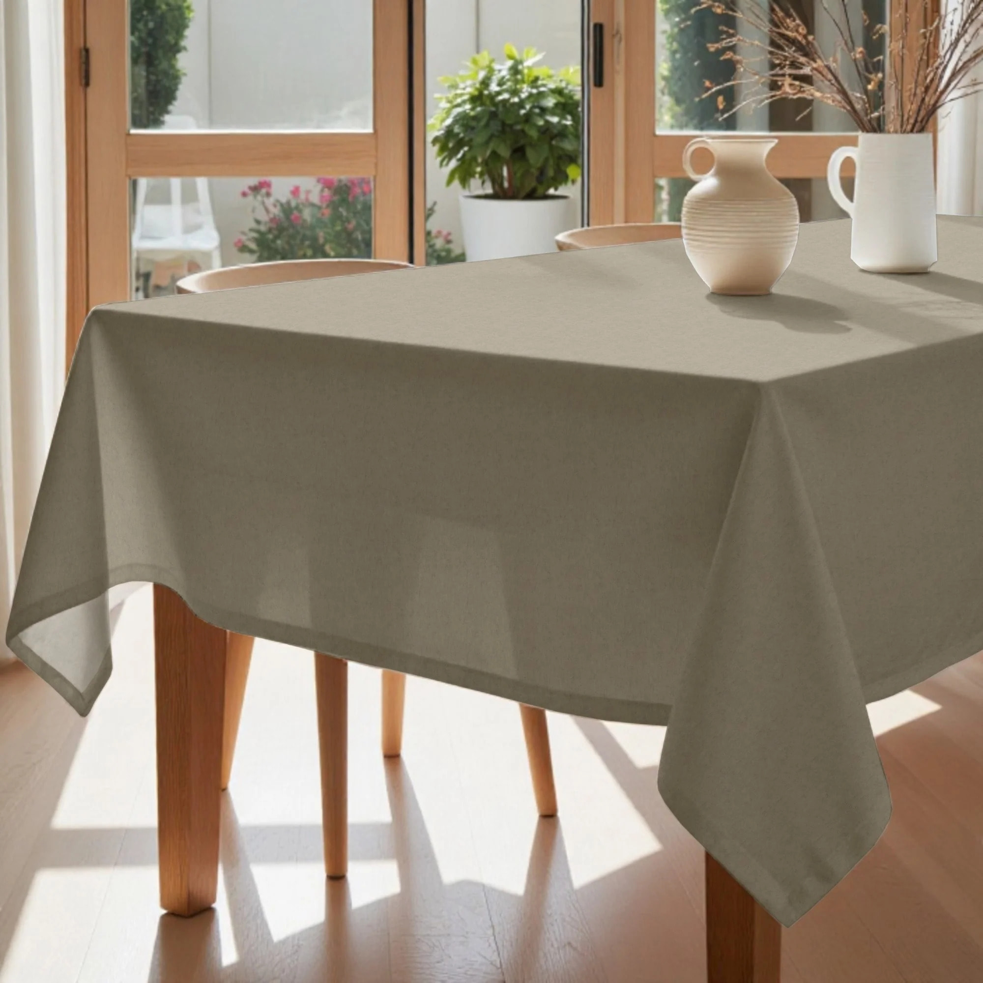 Nappe en résine anti-taches Uni Naturel 157