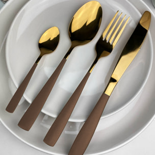 Ménagère 24 pièces en inox, design 3, YOKOTE