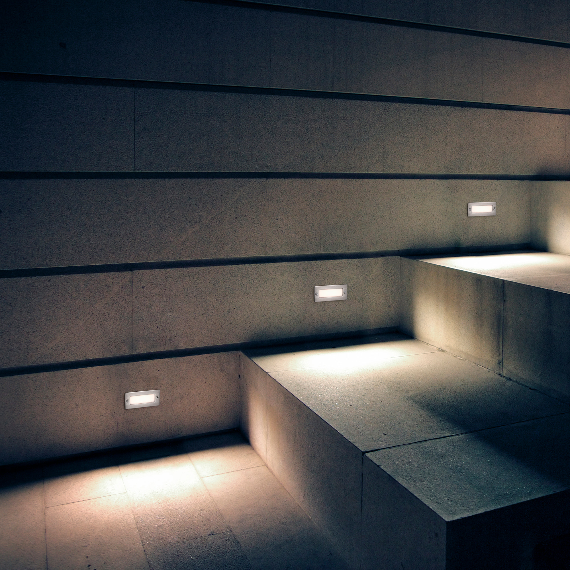 FORLIGHT Empotrable De Pared Ip54 Stair Led 1W 3000K Acero Inoxidable 5Lm