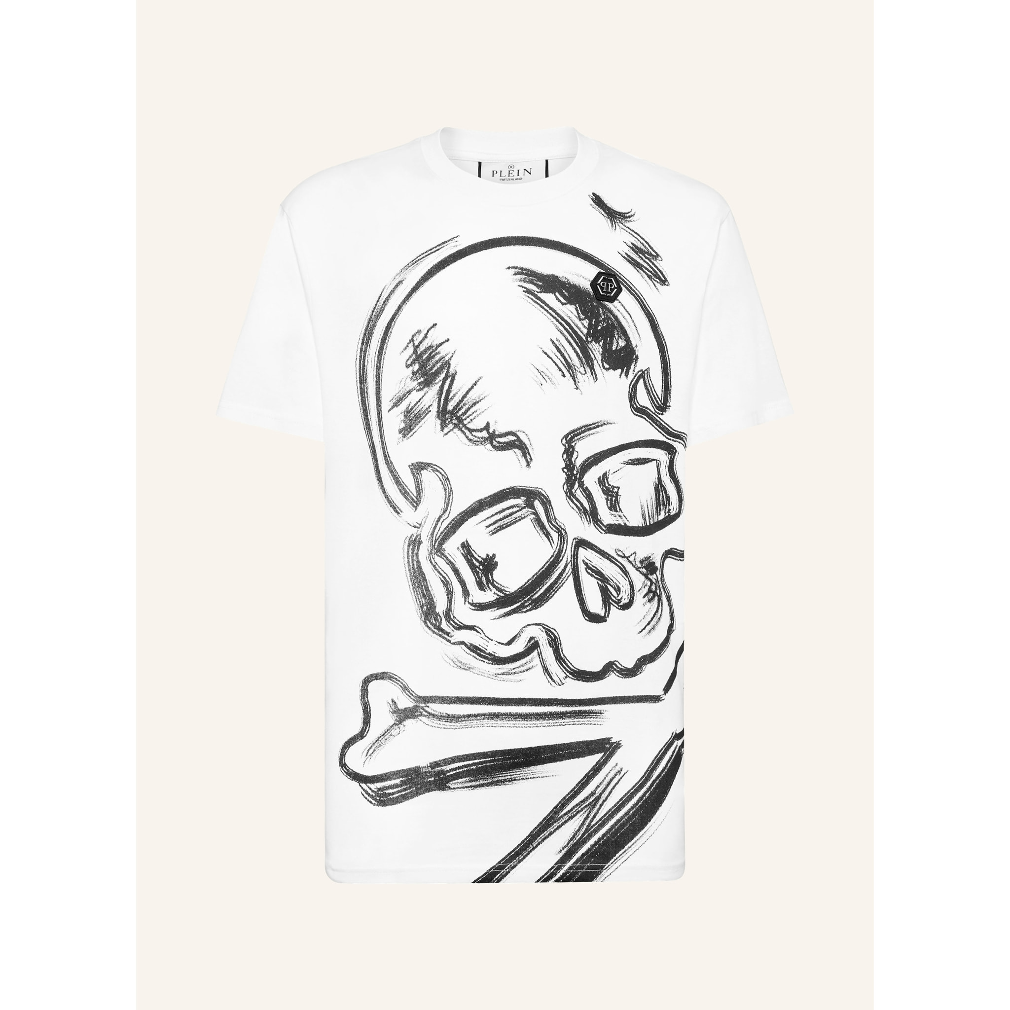 PHILIPP PLEIN T-Shirt Round Neck SKULL