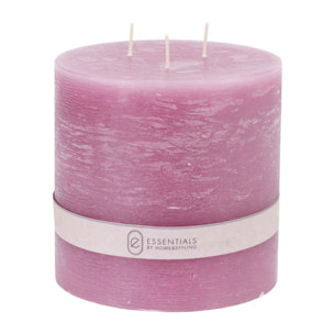 Vela Pilar Morado Ø14x14cm con 75h de combustión