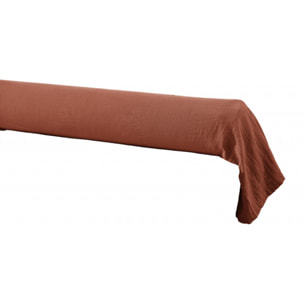 Taie de traversin ''Gaïa'' 85 x 185 cm ''Gaze de Coton'' - Gaïa Terracotta - 85 x 185 cm