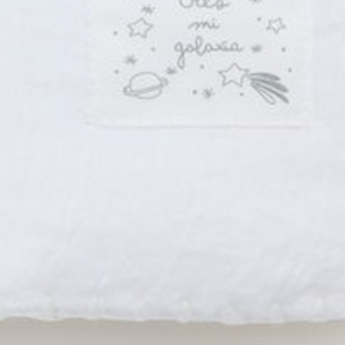 Plaid gasa y borreguito Galan color blanco Poliéster