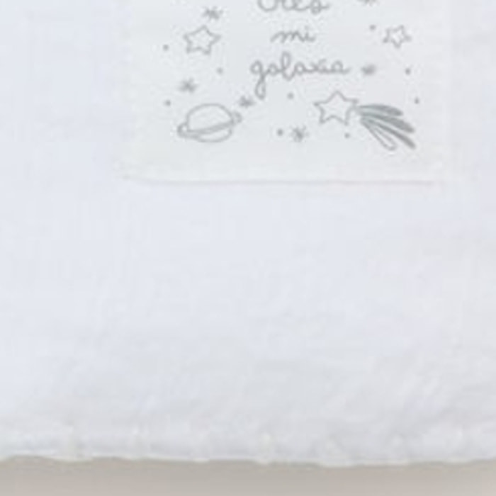 Plaid gasa y borreguito Galan color blanco Poliéster