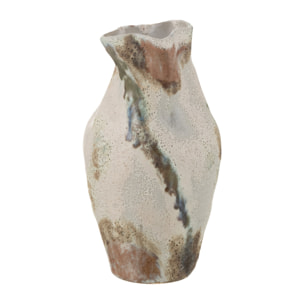 J-Line vase Lune Texture Deforme - argile - mixte