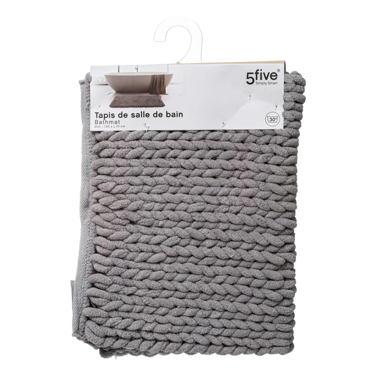 Tapis 50x75cm gris clair