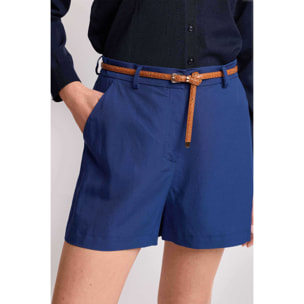 Kocca - Pantaloni corti stle sartoriale Donna, Tinta unita