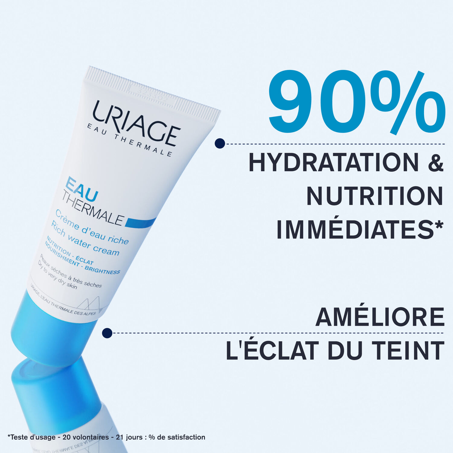 Eau Thermale - Crème d'Eau Riche - Hydrate, Nourrit & Illumine 40 ml