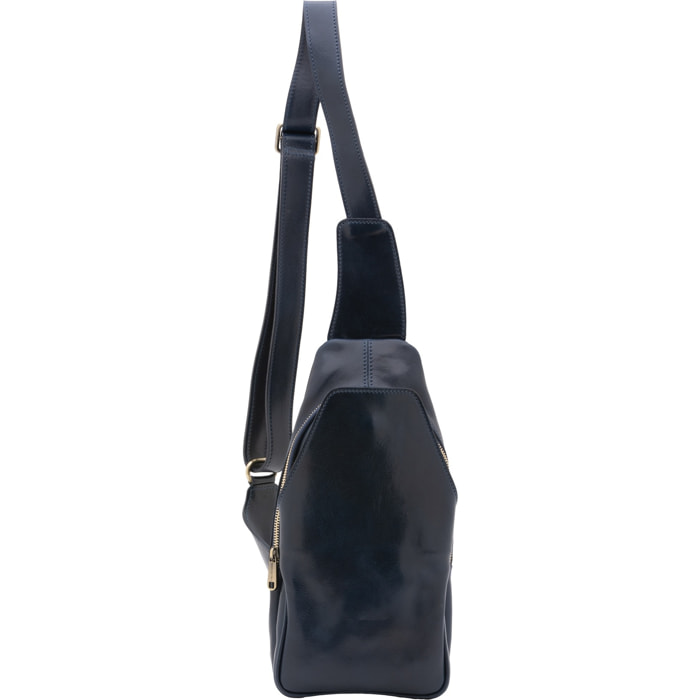 Marsupio da uomo in vera pelle - Modello Rhys Elite - 33.0 x 17.0 x 7.0 cm