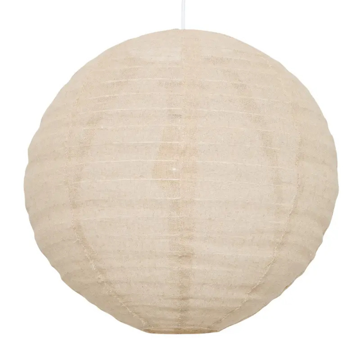 Lanterne boule Jordy en lin D.43cm beige