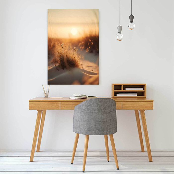 Tableau mer et plage coucher de soleil à la plage  Toile imprimée