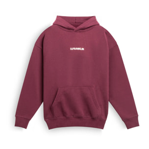 Sudadera Classic Oversize Hoodie Wine D.Franklin
