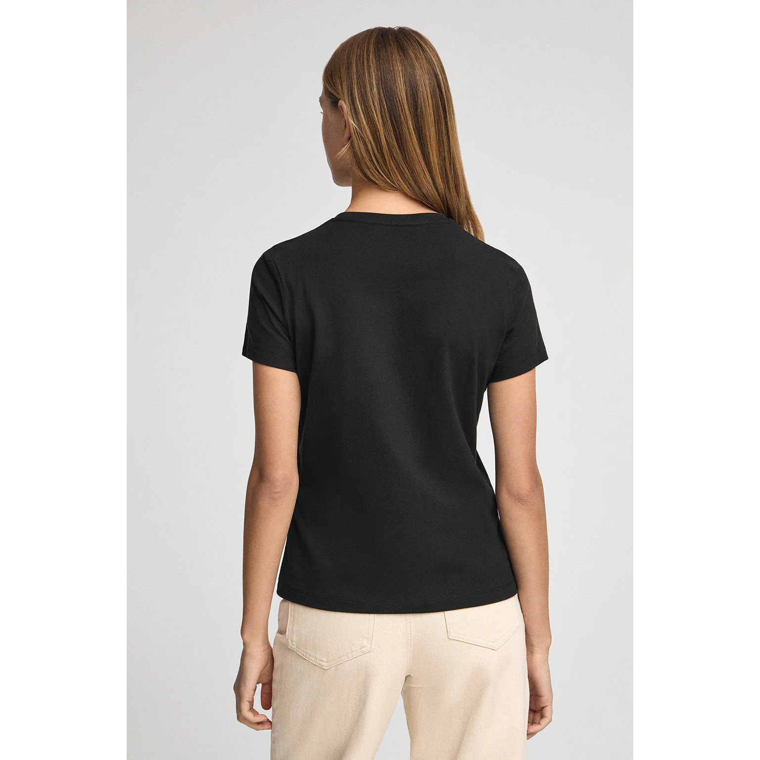 Camiseta negra de manga corta con bordado Rigby Go