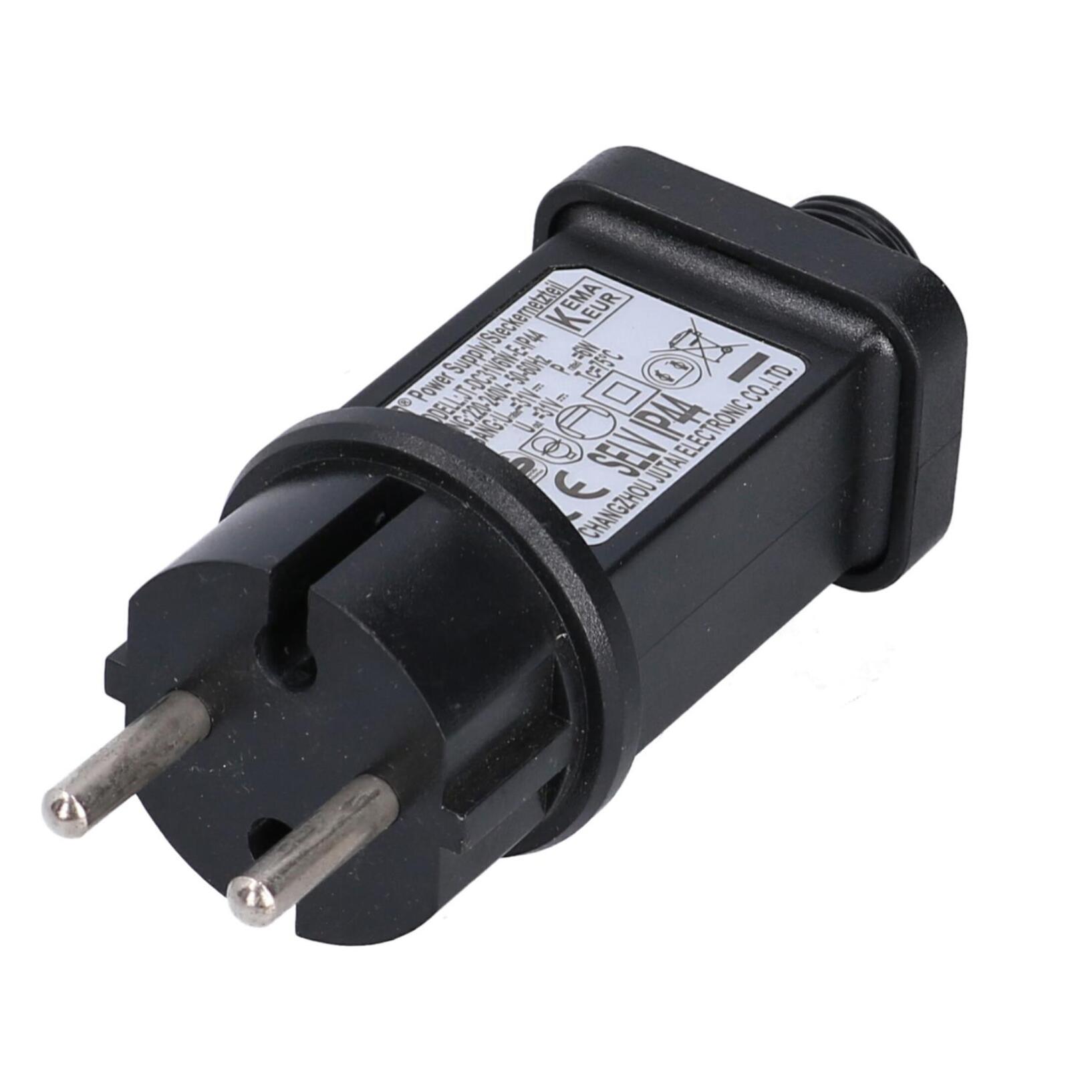 Catena da 5M con 10 lampadine in plastica a luce bianco caldo alimentazione fissa per uso esterno