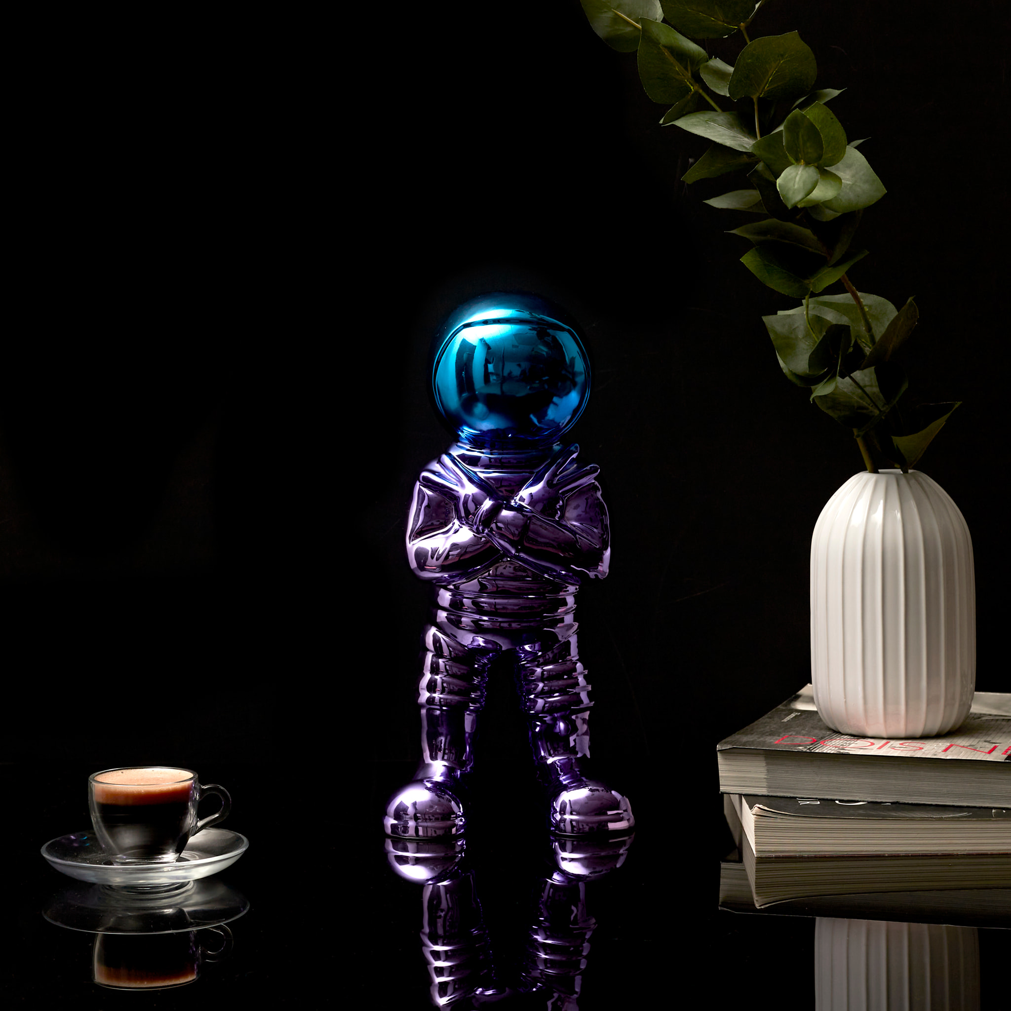 Astronaute Electroplate H33cm