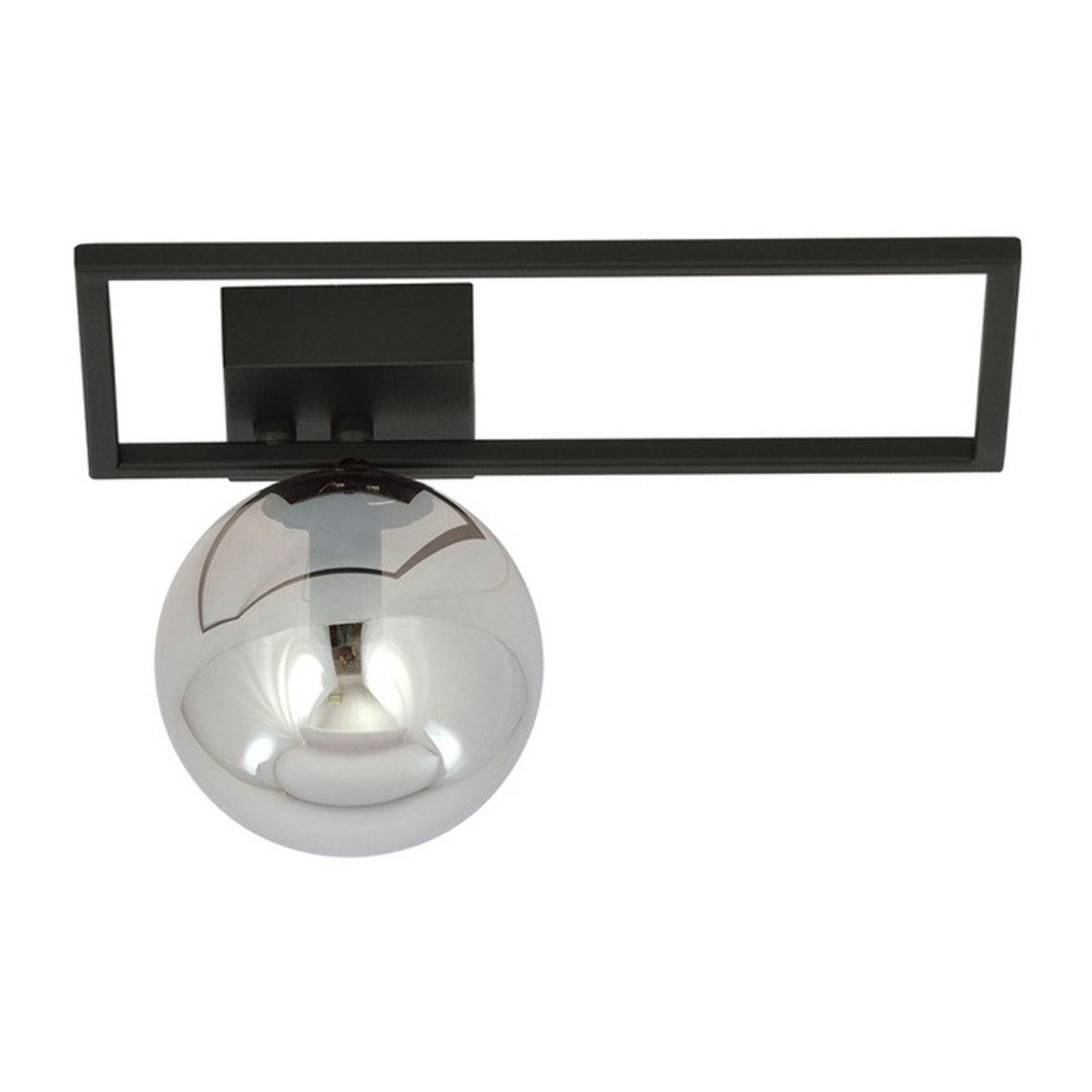 Lampada da soffitto Imago in acciaio nero e grafite