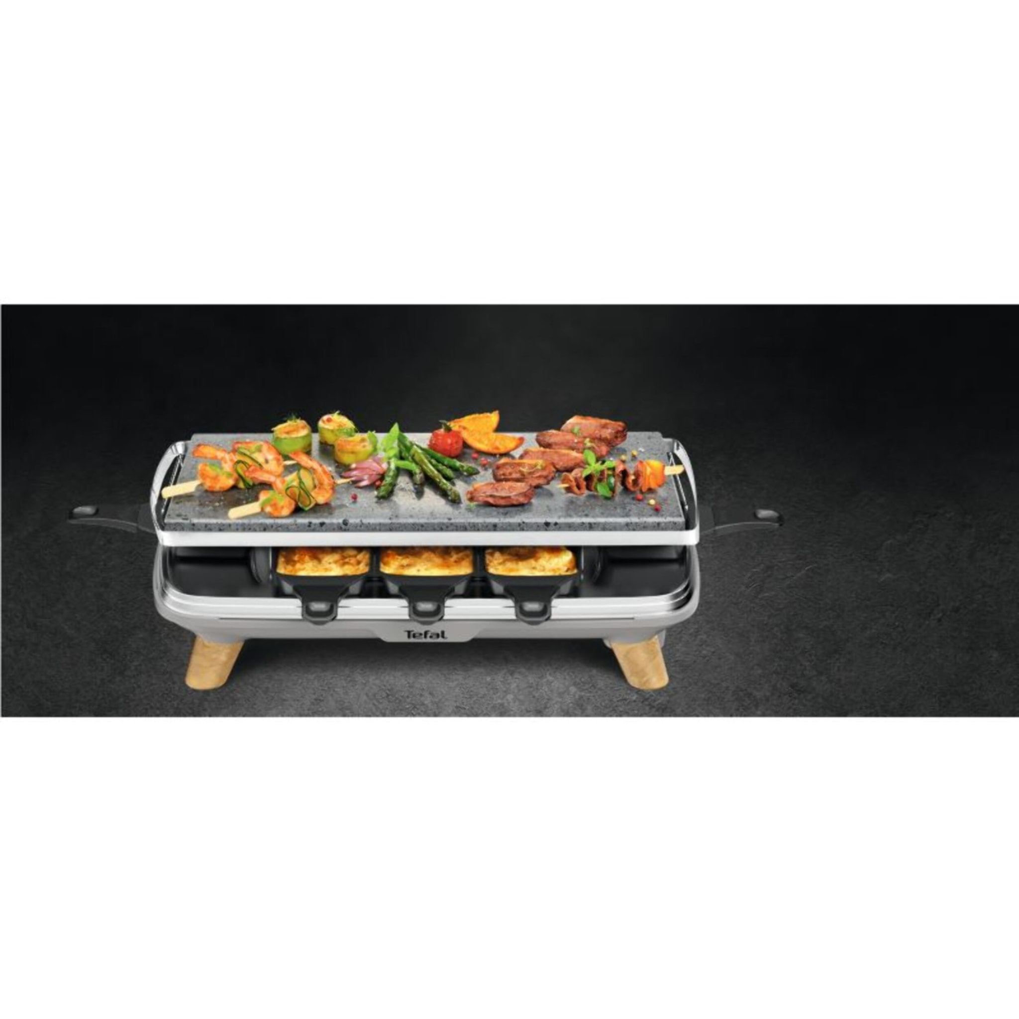 Raclette TEFAL Gourmet Pierre à cuire PR620D12