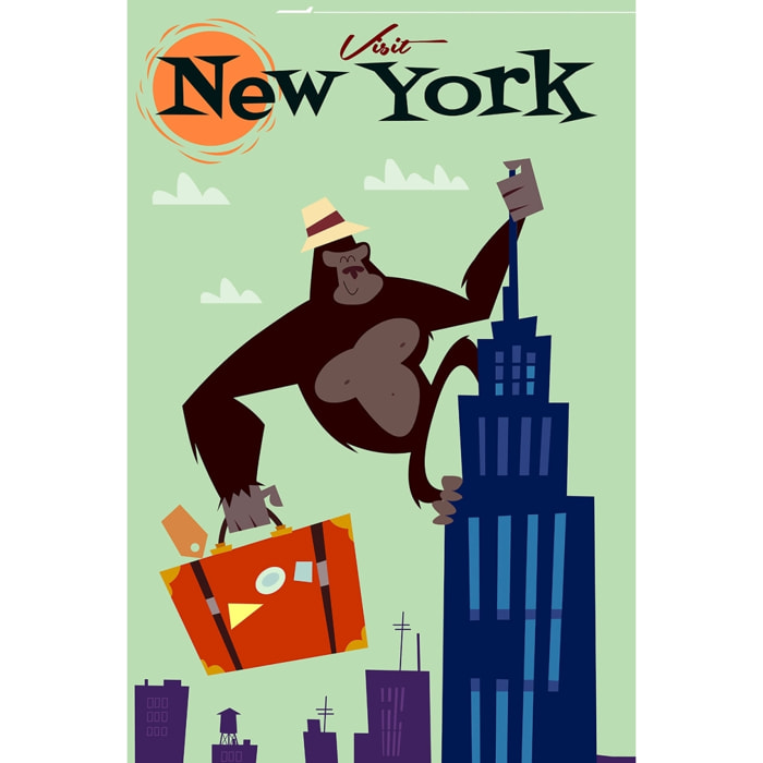 Tableau king- kong Toile imprimée