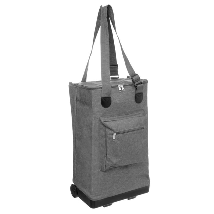Bolsa de la compra, con ruedas, plegable, 30 L.