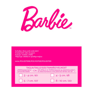 Barbie Principessa Arcobaleno Costume Completo Bambina