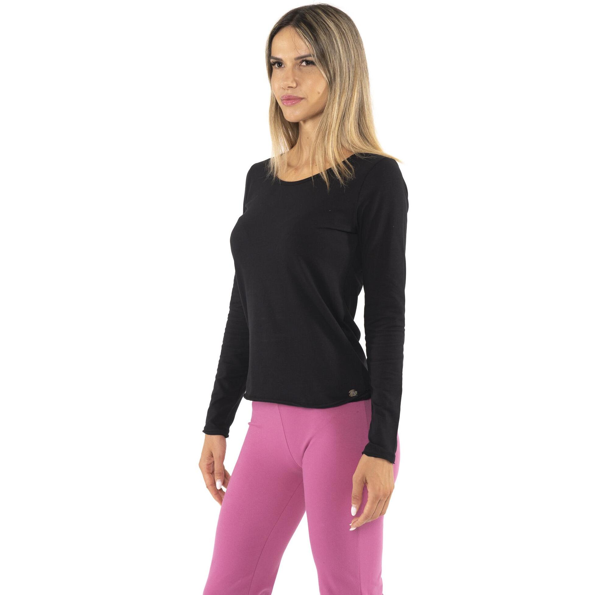 Camiseta de manga larga para mujer "Nunca sin"
