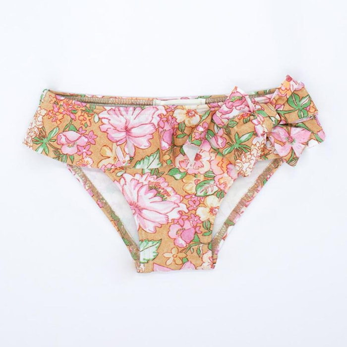 Culetín ocre flor rosa.