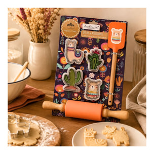 Lot de 6 accessoires forme lama, Happy Cake