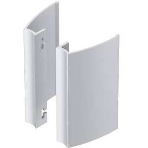 Paire de poignées aileron 250mm ALMA COMPONENTES Entraxe 200mm - Ral9010 Blanc - 7060-250-9010