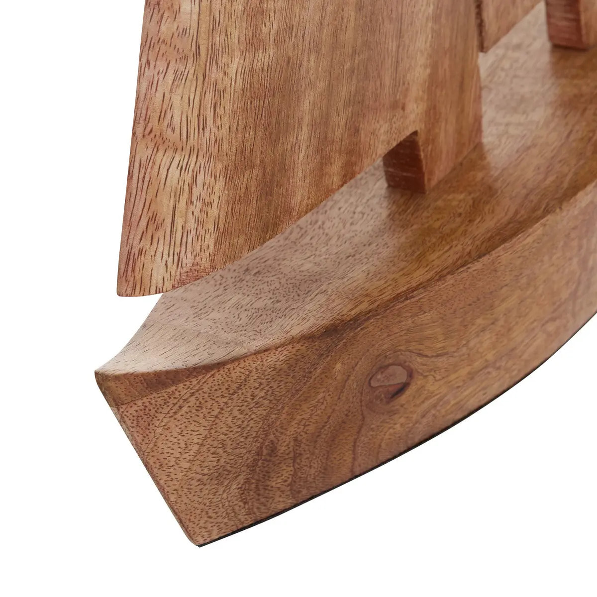 Bateau décoratif Ocea 26,5x8x33cm en manguier marron