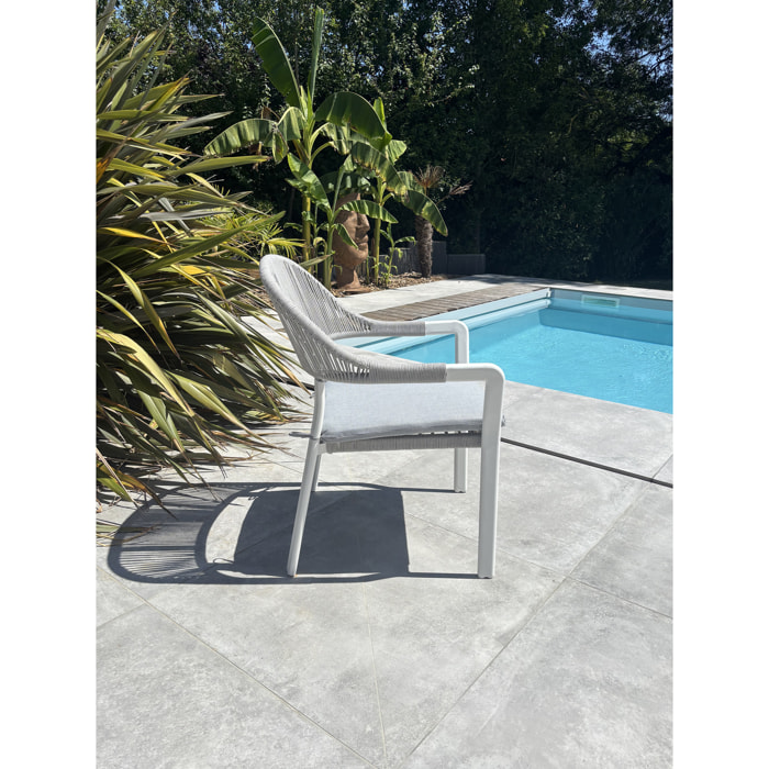 ABELLA - Fauteuil de jardin - Blanc