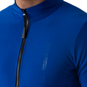 Chaqueta ciclista hombre manga larga azul
