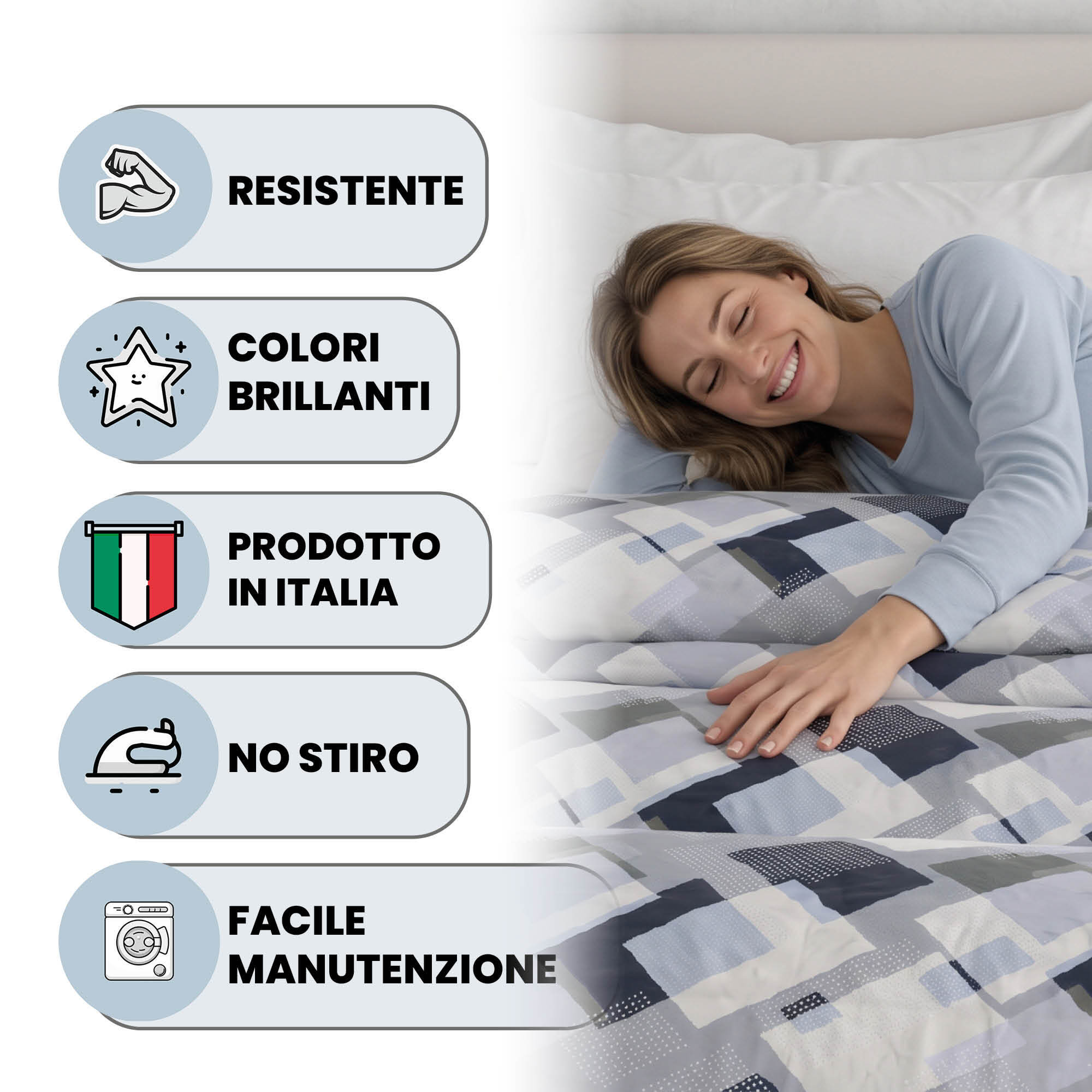 TRAPUNTA INVERNALE INFINITY - 300gr - 100% Microfibra - Made in Italy