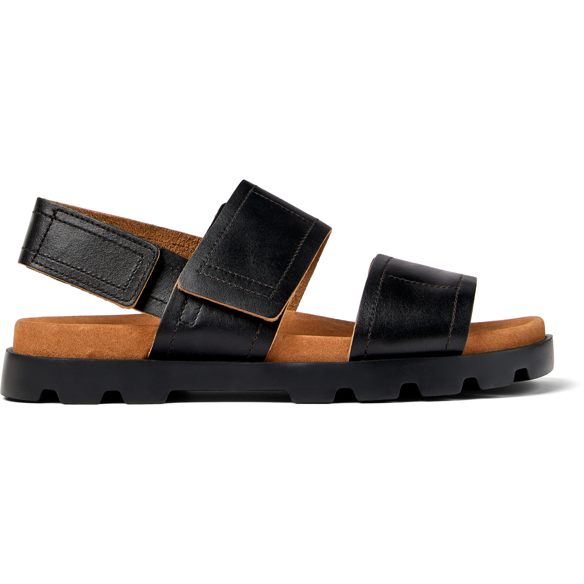 Sandalias - CAMPER Brutus - Negro - Cuero liso
