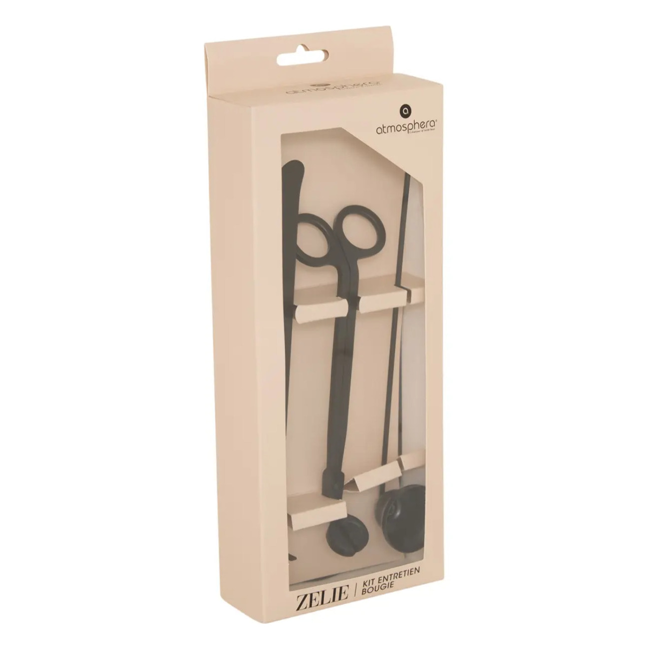 Kit entretien bougie Zélie 3 pièces noir