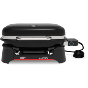 Barbecue électrique WEBER Electrique Lumin + plancha black