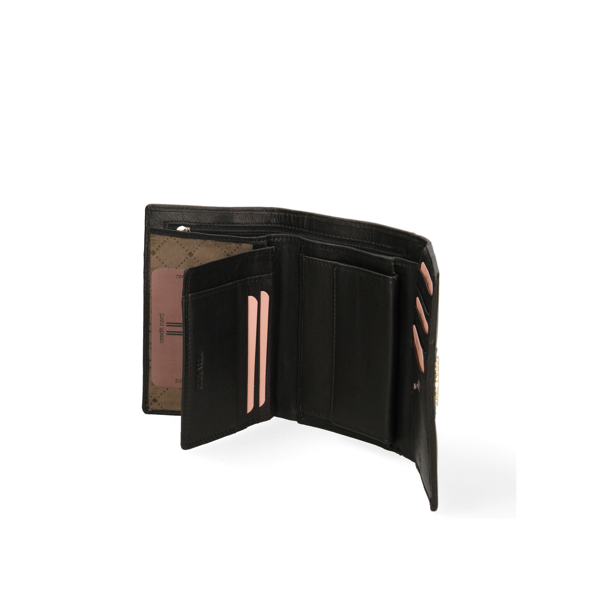 Portafoglio da donna In Vera pelle Made in Italy 15x10,5x3 cm