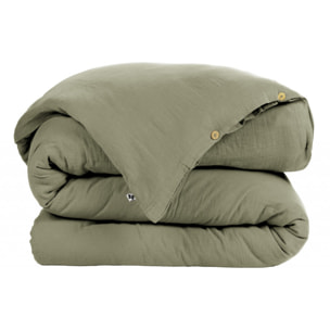 Pack housse de couette "Gaïa" "Gaze de Coton" 4 Pièces - Gaïa Romarin