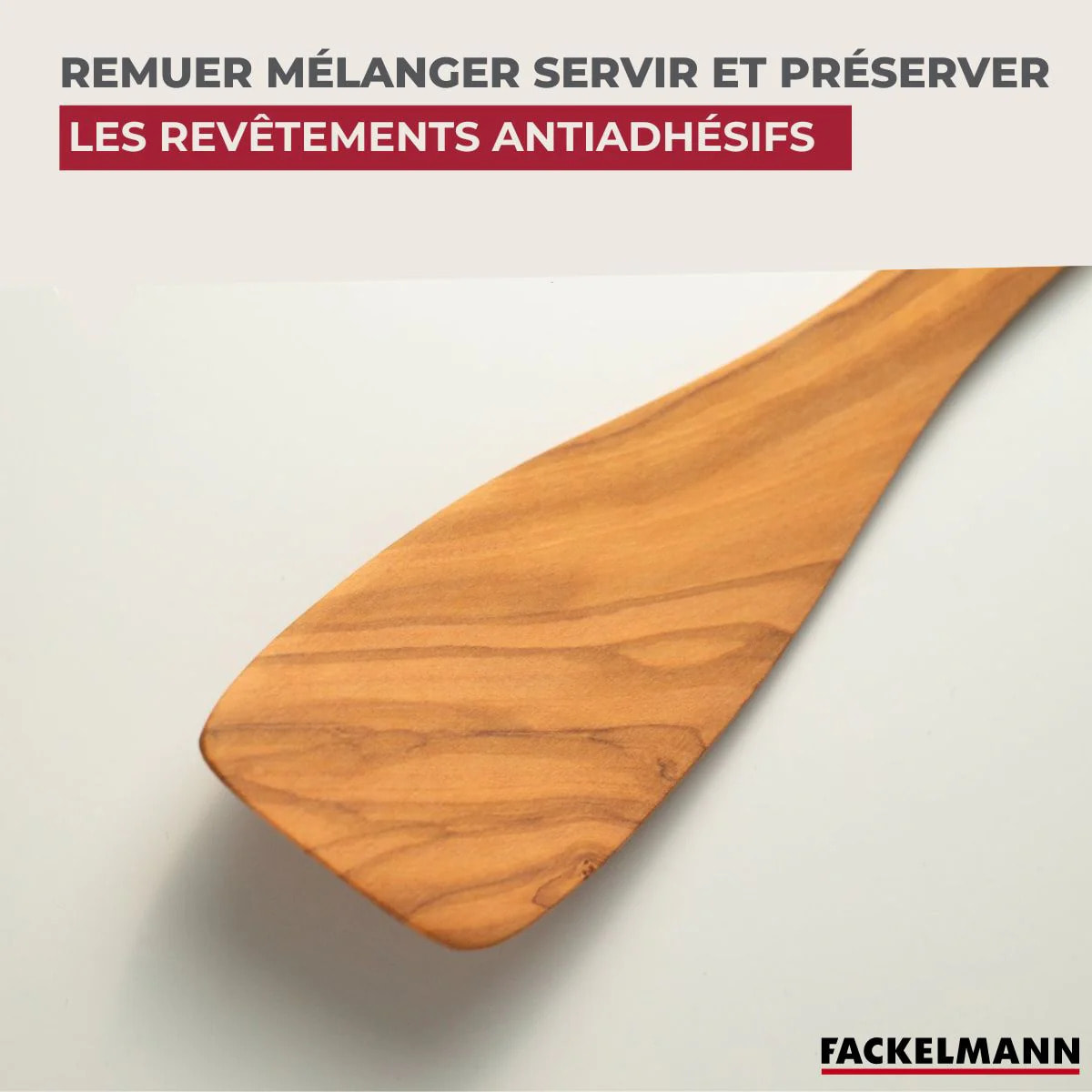 Spatule de cuisine 30 cm Fackelmann Édition Bois d'olivier