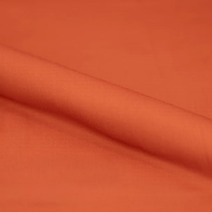 Lot de 2 chaises en rotin et tissu orange vermillon  - Tamara