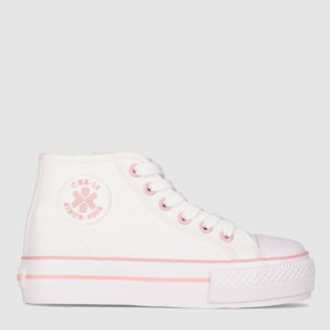 Deportivos de Tejido - Blanco - Tacón: Bajo