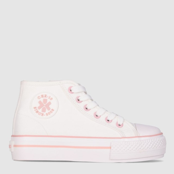 Deportivos de Tejido - Blanco - Tacón: Bajo