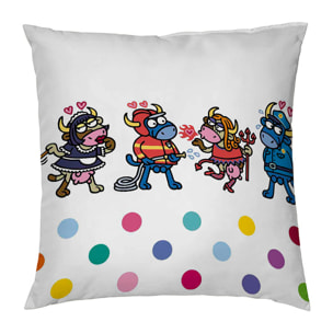 Funda de cojín deco 50x50 cm GOONIGHT FUEGO MULTI - 100% algodón -