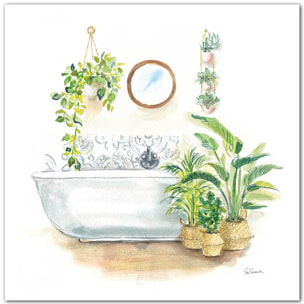 Affiche Baignoire tropicale Affiche seule