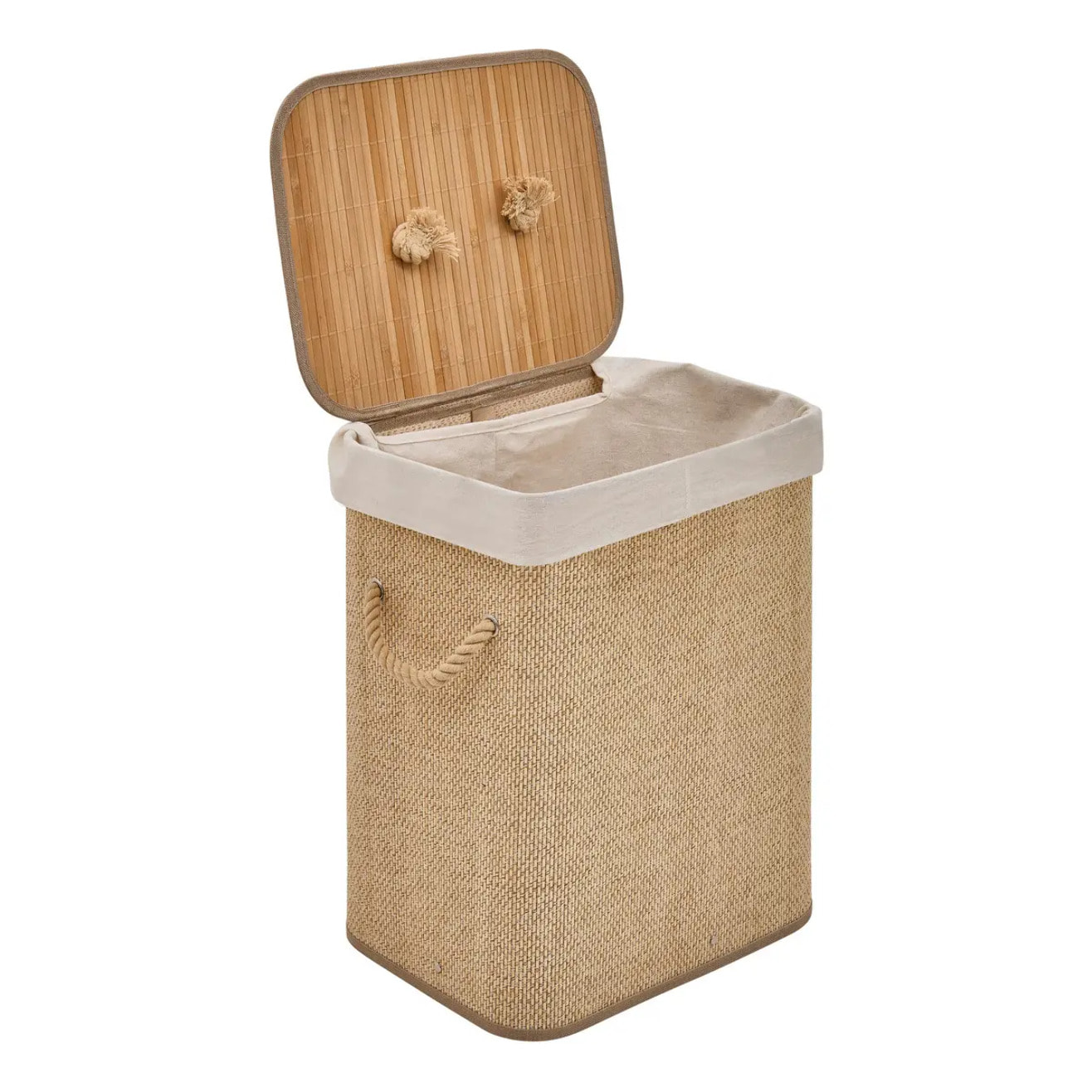 Panier à linge Stemy 60L blanc