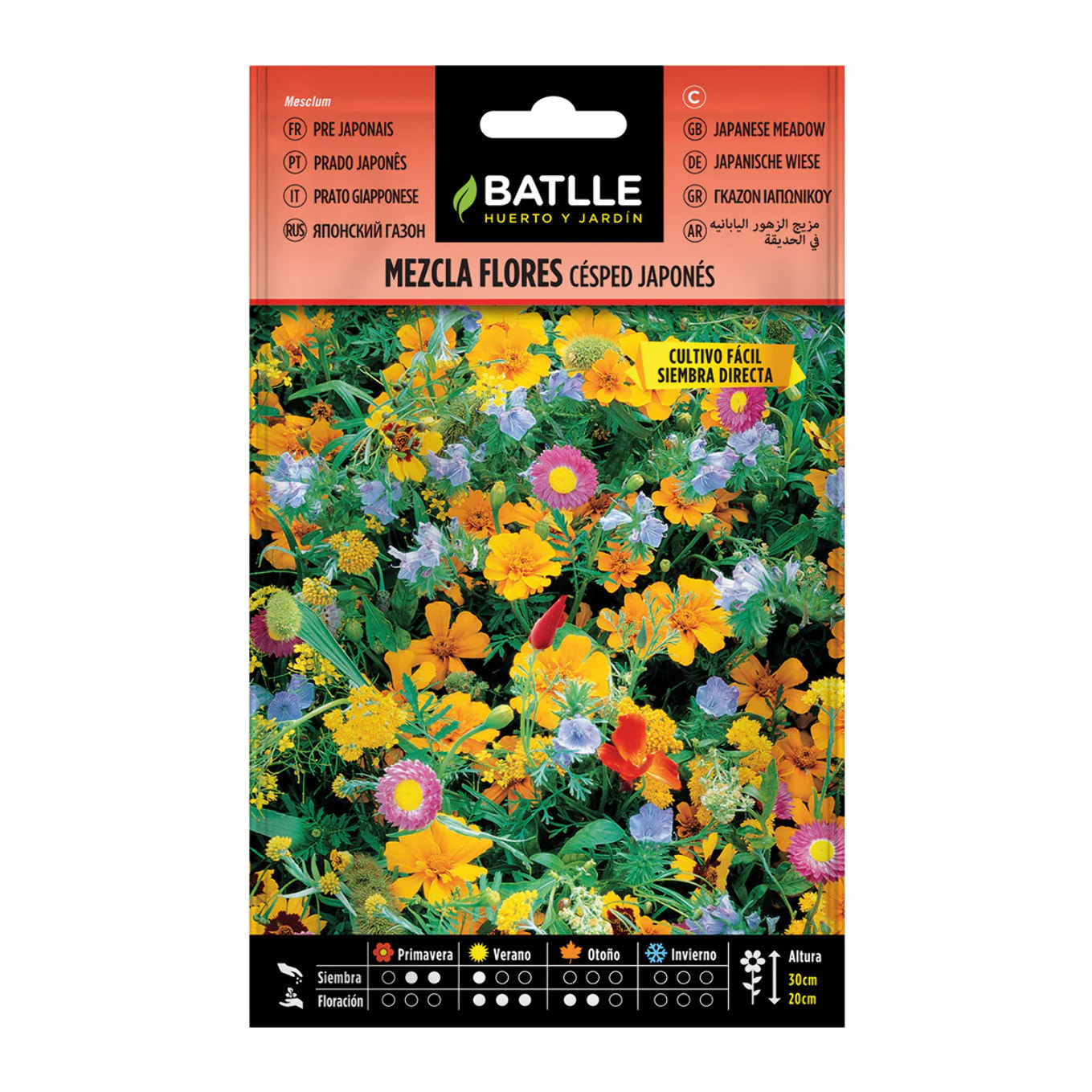 Semillas de Mezcla de Flores césped japonés Batlle