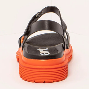 Sandalias 1548 NAPPA BLACK-ORANGE/ BIRMINGHAM color Black-orange