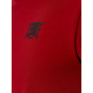 Camiseta de hombre de manga corta de algodón elástico con pequeño logo "Basic"